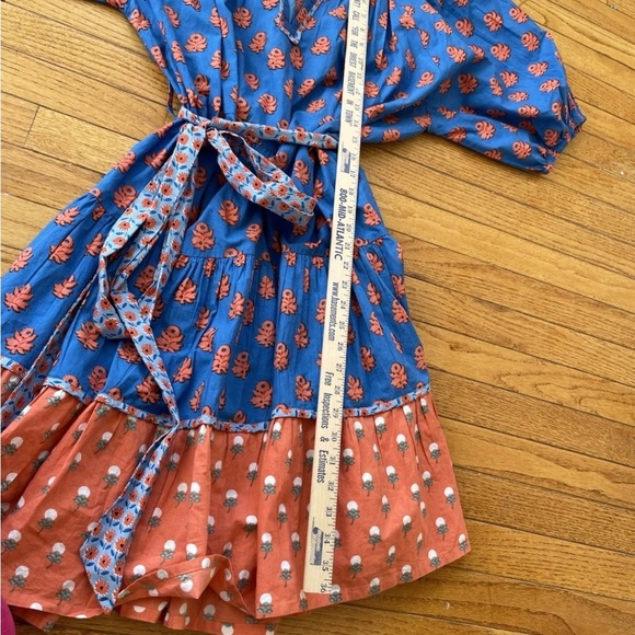 Printfresh Blue and Orange Floral Mini Dress - Picture 8 of 8